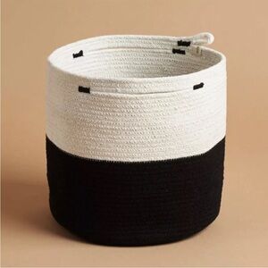 Mia Melange Foldable Cotton Basket Storage NWT